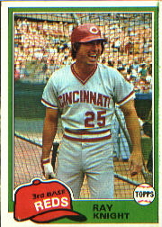 1981 Topps Baseball Cards      325     Ray Knight